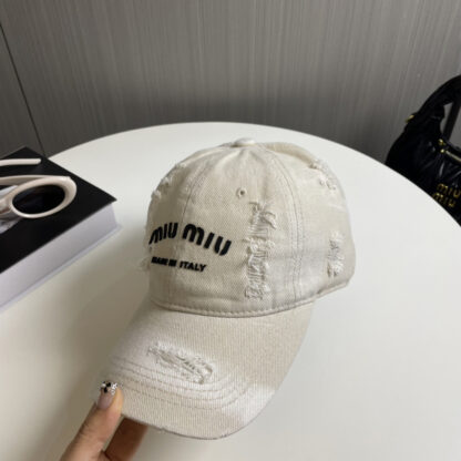 Miu Miu trendy denim baseball cap - Image 3