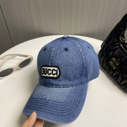 Gucci new denim baseball cap - Image 2