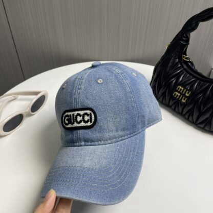 Gucci new denim baseball cap - Image 2