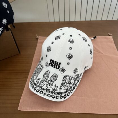 Miu Miu embroidered graffiti baseball cap - Image 3