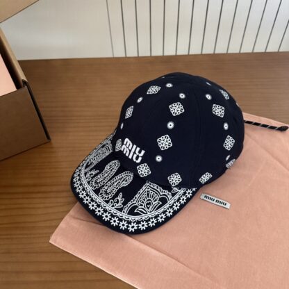 Miu Miu embroidered graffiti baseball cap - Image 3