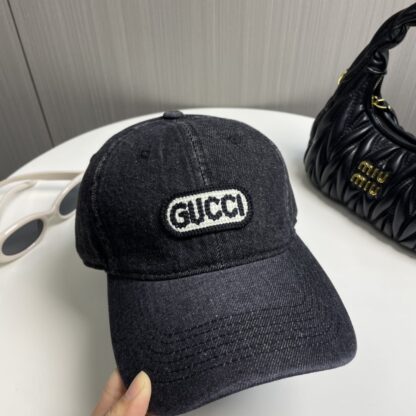 Gucci new denim baseball cap - Image 2