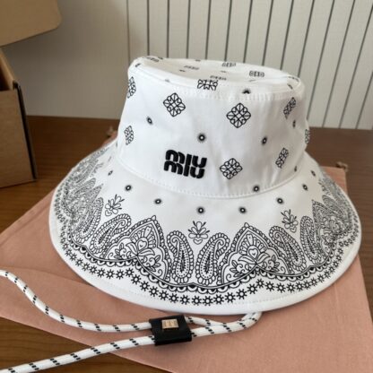 Miu Miu embroidered graffiti bucket hat - Image 3