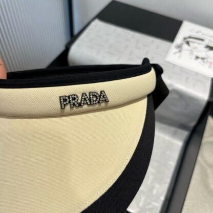 Prada new hollow top headband sun hat - Image 2