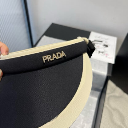 Prada new hollow top headband sun hat - Image 2