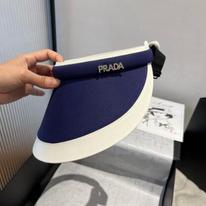 Prada new hollow top headband sun hat - Image 2