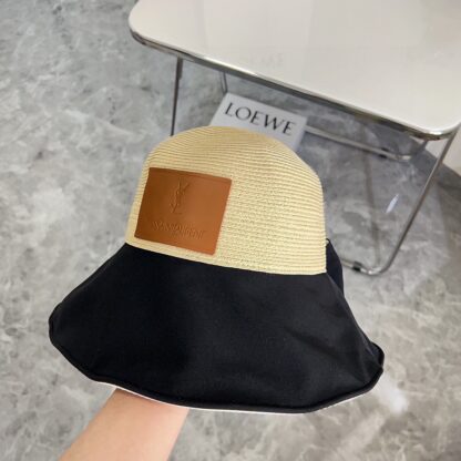 Saint Laurent woven bow bucket hat - Image 2