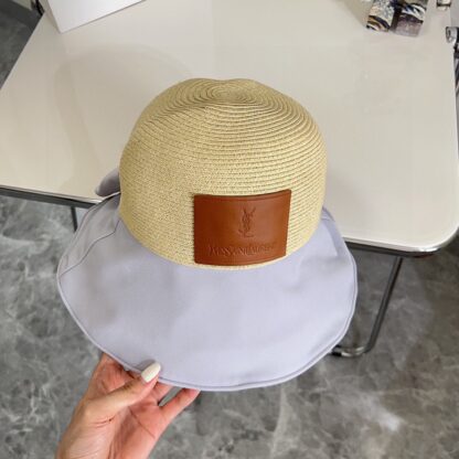 Saint Laurent woven bow bucket hat - Image 2