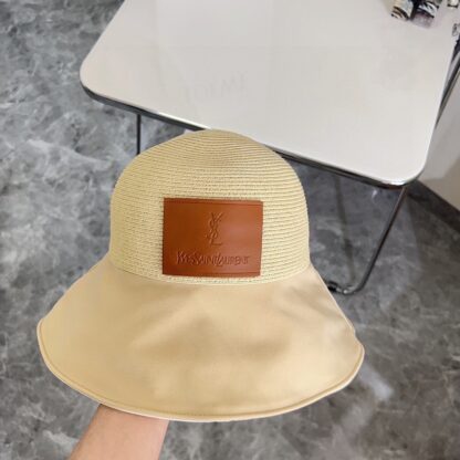 Saint Laurent woven bow bucket hat - Image 2