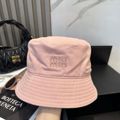 Miu Miu Simple Embroidered Bucket Hat - Image 3