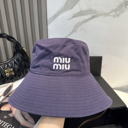 Miu Miu Simple Embroidered Bucket Hat - Image 3