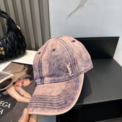 Saint Laurent Dopamine Color Simple Baseball Cap - Image 2