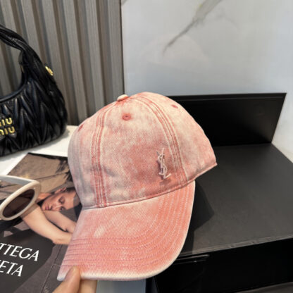 Saint Laurent Dopamine Color Simple Baseball Cap - Image 2