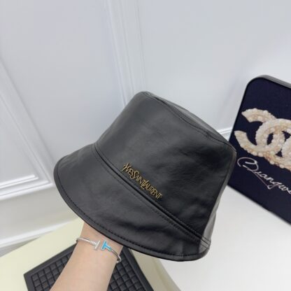 Yves Saint Laurent high-end leather hat - Image 2