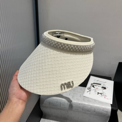 Miu Miu exquisite hollow top sun hat - Image 3