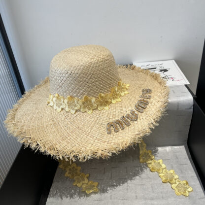 Miu Miu exquisite raffia sunhat - Image 3