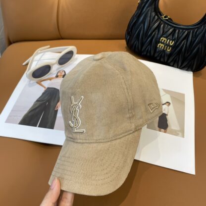 Yves Saint Laurent embroidered corduroy baseball cap - Image 2