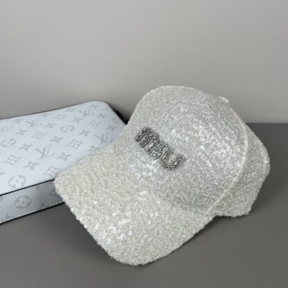 Miu Miu exquisite sequin trendy baseball cap - Image 2