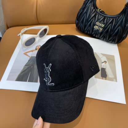 Yves Saint Laurent embroidered corduroy baseball cap - Image 2