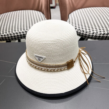 Prada summer high-end fashion style advanced sun hat - Image 2