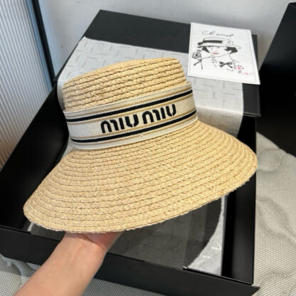 Miu Miu Raffia Hat - Image 3