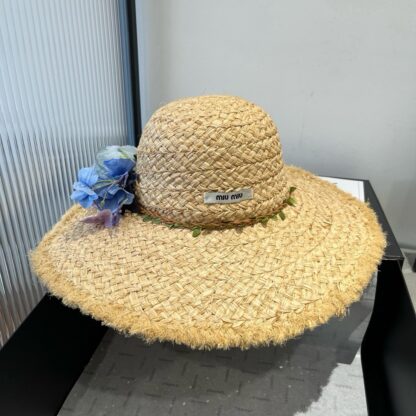 Miu Miu Raffia Hat - Image 3