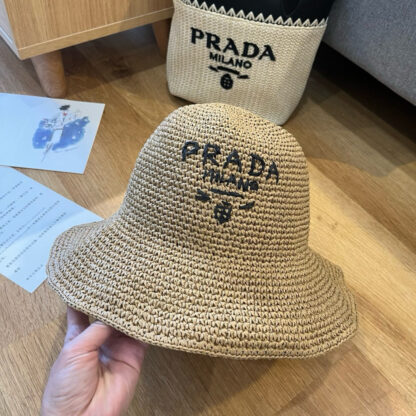 Prada Summer Folding Straw Hat - Image 2