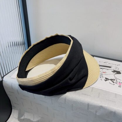 Prada Sun Visor Straw Hat - Image 2