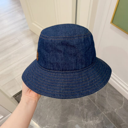 Miu Miu Denim Visor Bucket Hat - Image 3