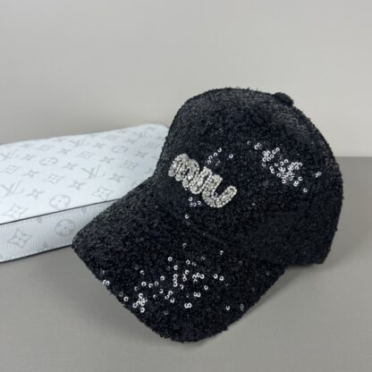 Miu Miu chic sequined baseball cap - Image 3