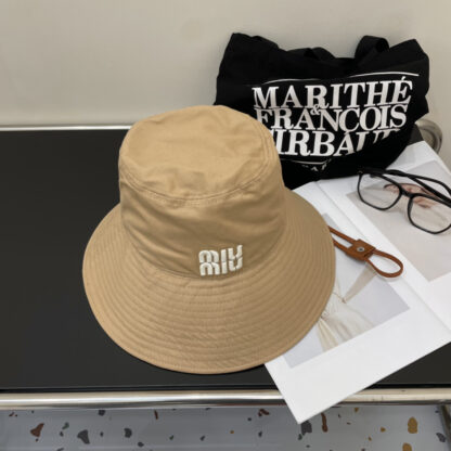 Miu Miu Fashion Large Brim Bucket Hat - Image 3