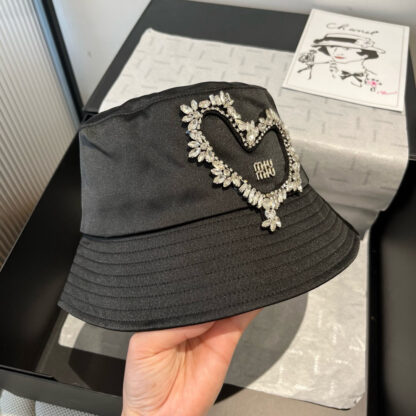 Miu Miu New Satin Bucket Hat - Image 3
