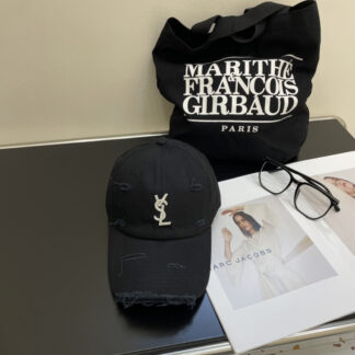 Yves Saint Laurent rhinestone baseball cap