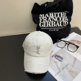 Yves Saint Laurent rhinestone baseball cap