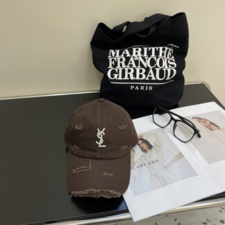 Yves Saint Laurent rhinestone baseball cap