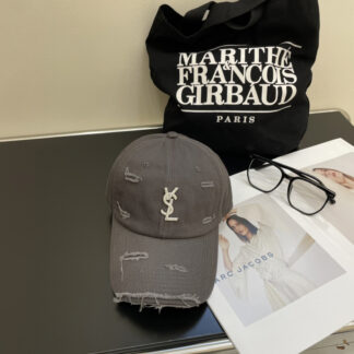 Yves Saint Laurent rhinestone baseball cap
