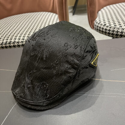 Prada Chinese style jacquard fashion exquisite peaked cap - Image 2