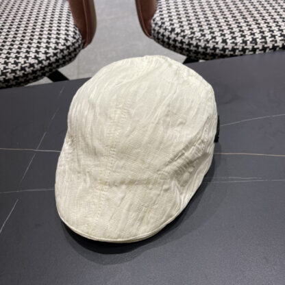 Prada Spring and Summer Lightweight Fashion Retro Peaked Cap - Image 2