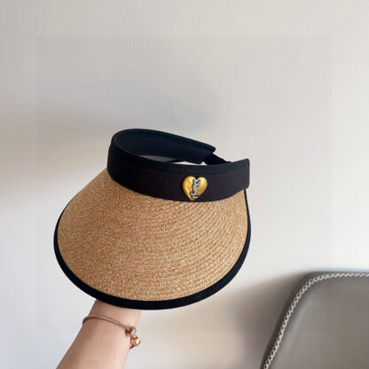 Yves Saint Laurent new densely woven holiday style sun hat hollow hat - Image 2