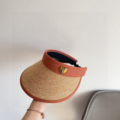 Yves Saint Laurent new densely woven holiday style sun hat hollow hat - Image 2