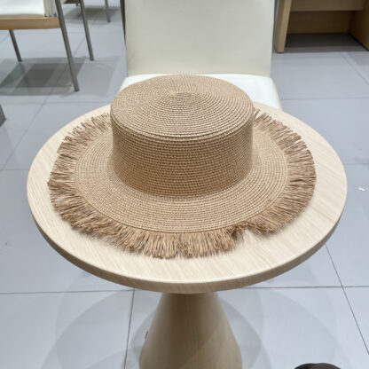 Prada new flat top tassel straw hat - Image 2