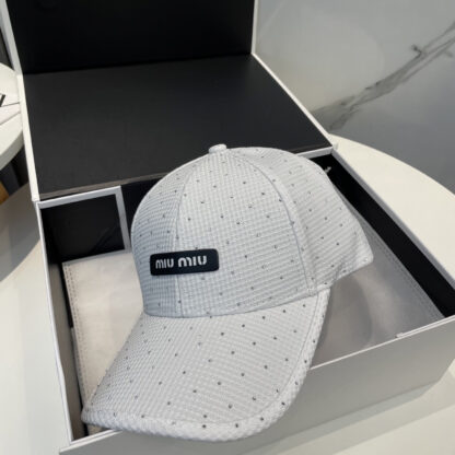 Miu Miu new diamond baseball cap - Image 3