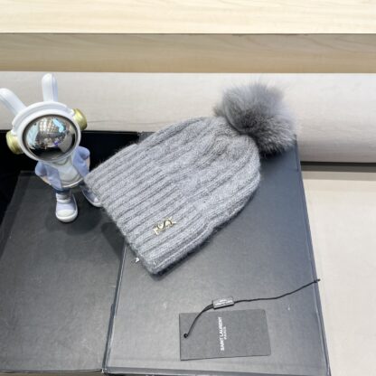 Yves Saint Laurent wool-blend knitted hat - Image 2