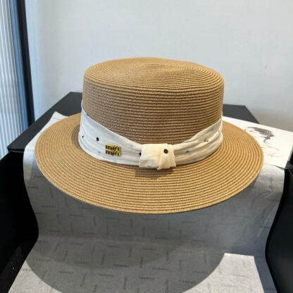 Miu Miu new flat top sun hat - Image 3
