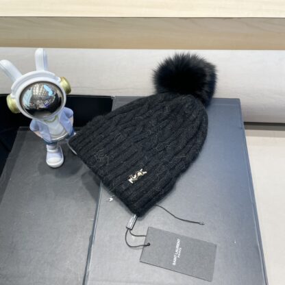 Yves Saint Laurent wool-blend knitted hat - Image 2