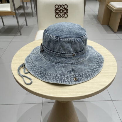 Prada new washed old denim bucket hat - Image 2