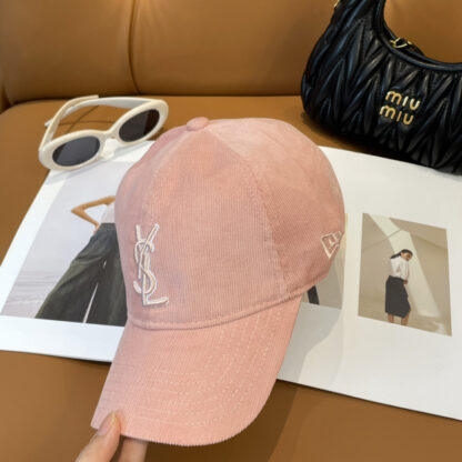 Yves Saint Laurent embroidered corduroy baseball cap - Image 2