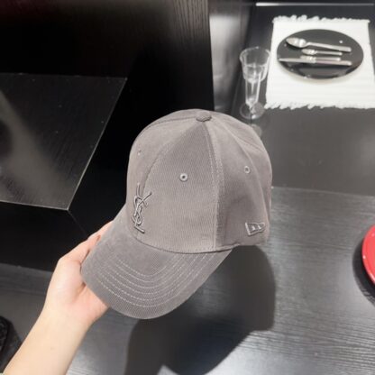 Yves Saint Laurent embroidered corduroy baseball cap - Image 2