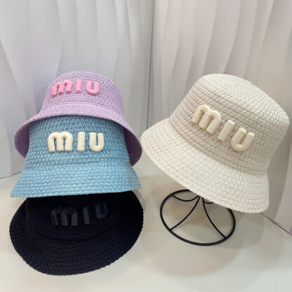 Miu Miu slouchy knitted bucket hat - Image 3