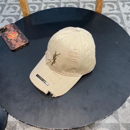 Saint Laurent lettering hot stamped baseball cap - Image 2